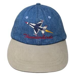 HeadShot Baseball Cap Blue One Size Thunderbirds Jet Air Force Hat Strapback